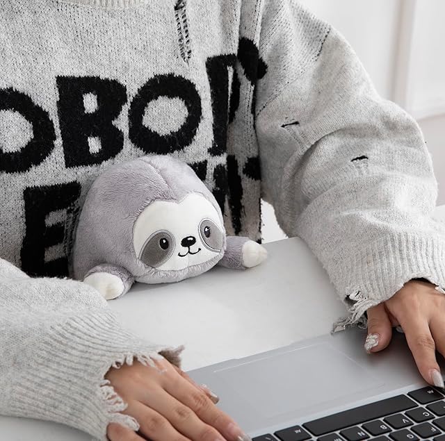 The Lilly's Love Posture Pal - Posture Improvement for Men, Women & Kids - Ideal for The Office, School, Desk & Travel - Plush Stuffed Animal, Sloth