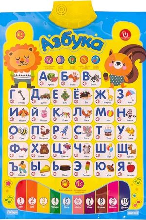 The Russian Alphabet Poster for Kids, Toys With Native Speakers, Learn for Dummies All in One, Books for Kids