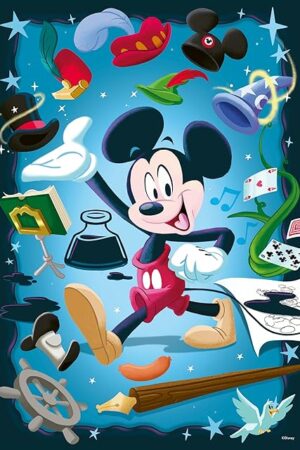 The Ravensburger Disney Puzzle Moment - Mickey 300 Piece Jigsaw Puzzle | Playful Illustrations | Perfect Format for Beginners | FSC-Certified Materials