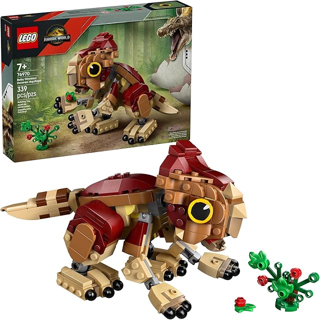 The LEGO Jurassic World Baby Dinosaur Dolores: Aquilops Kids Toy - Educational and Learning Toy for Girls & Boys, Ages 7+ - Pretend Play Gift Idea for Birthdays - 76970