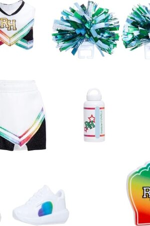 The Rainbow High Fashion Pack, Pep Rally Includes 1 Full Cheerleading Outfit, Shoes, Jewelry and Play Accessories. Mix & Match to Create Tons of Fun. Kids Toy Gift Ages 4+