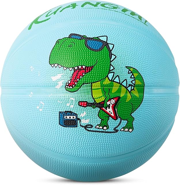 The Kuangmi Rubber Basketball, Size 5(27.5"),Size 4(25.5)", Made for Indoor Outdoor Sports Game Park, Beach & Pool for Child Youth Teen Girls Boys