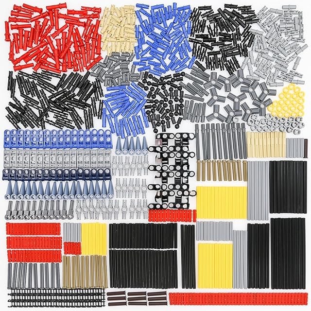 The 884pcs Technic Parts Axle-Pin-Connector Compatible with Spare Parts L Brands, Technic-axles Chain Link Bush Etc. MOC Replacement Pieces and Parts.