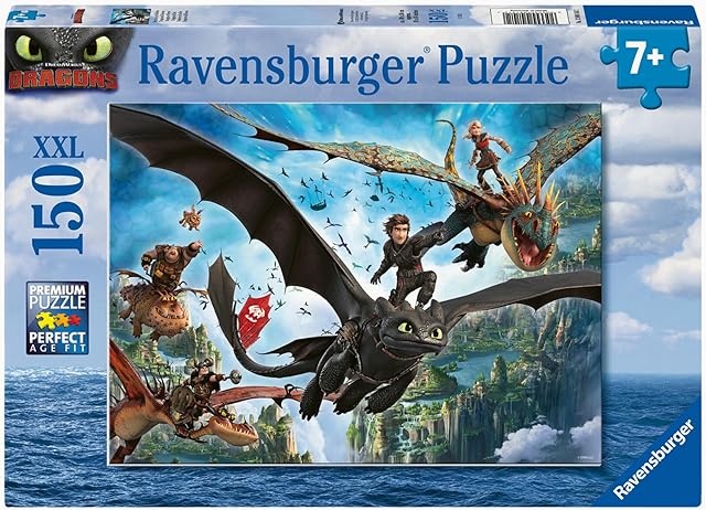 The Kinderpuzzle 150 XXL Teile - Dragons - Drachen und Helden