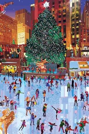 The Ravensburger - Rockefeller Christmas - 1000 Piece Jigsaw Puzzle - Enjoy Rockefeller Center During The Holidays - Magical Ice Skating Scene - Premium Quality - Ages 12+