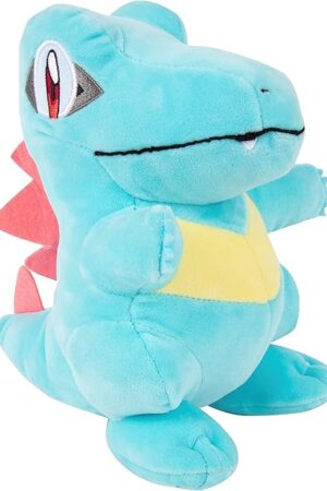 The Pokémon 8" Totodile Plush - Officially Licensed - Gold and Silver Starter - Authentic Soft Stuffed Animal Toy Figure - Holiday Christmas Stocking Stuffer Gift for Kids, Boys, Girls - 2+