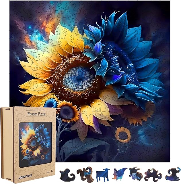 The Wooden Puzzle for Adults, 248 Piece Unique Animal Shaped Jigsaw Puzzles, Family Game Gift for Adults and Teenagers (11.2 * 11.2in)