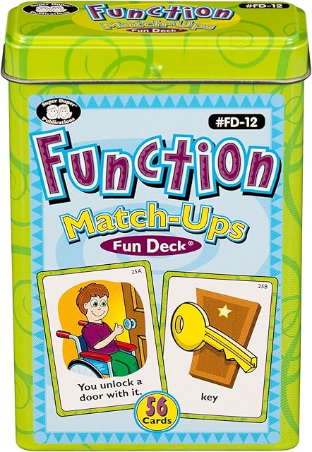 The Super Duper Publications | Function Match-Ups Flash Cards | Identify and Describe Everyday Objects Fun Deck | Educational Learning Materials for Children