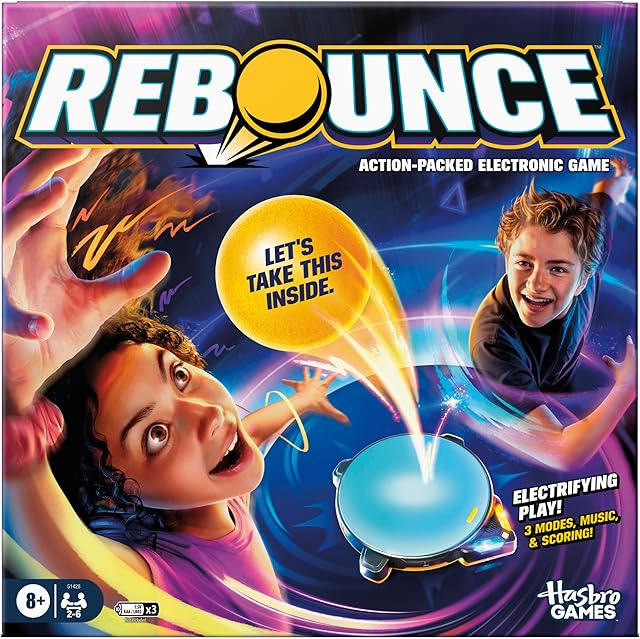 The Rebounce Game | Indoor and Outdoor Electronic Action Game for Kids, Teens, and Adults | Ages 8+ | 2 to 6 Players | 10 Mins. | Family Travel Games