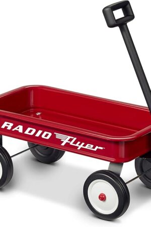 The Radio Flyer 16.5 Inch Kids Wagon (Amazon Exclusive), Toy Wagon for Kids, Rolling Cart, Carts with Wheels, for Ages 1.5+ Years