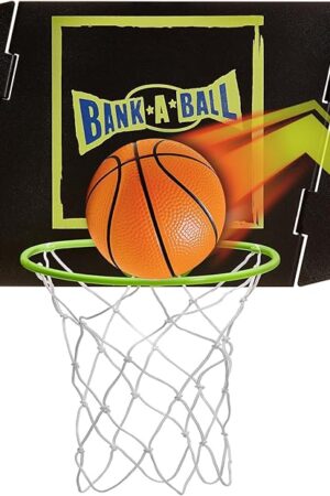 The Mini Basketball Hoop for Adults or Kids - Indoor Portable Adjustable Playing Set w/Ball - Over The Door Hoop with Adjustable Backboard & Rim for Endless Trickshot Creative Fun