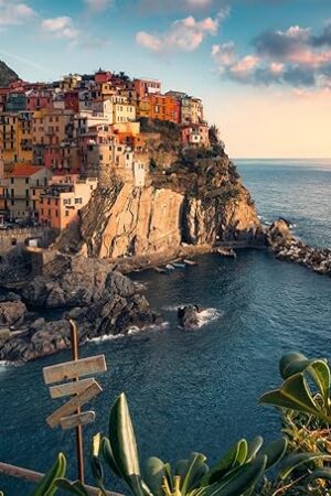 The Ravensburger - Cinque Terre - 1000 Piece Jigsaw Puzzle - Featuring The Stunning Seaside Town in Italy - Beautiful, Vibrant Image - Frameable - Premium Quality - Puzzles for Adults