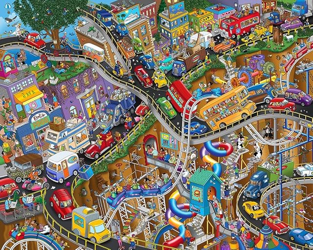 The Springbok's 400 Piece Jigsaw Puzzle Getting Away - Made in USA