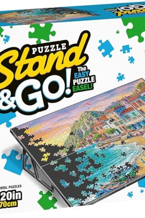 The Ravensburger - Portable Puzzle Stand - Jigsaw Accessory - Adjustable Platform to Elevate Puzzles - Premium Quality - Ideal Gift for Enthusiasts - Black - Supports 20 x 27 Inch