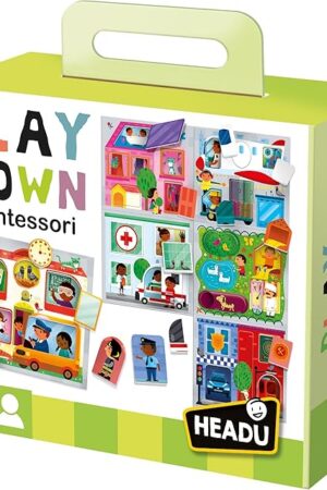 The Play Town Montessori, Educational Toys for Boys and Girls Ages 2-4 Years Old, Toddler Learning Toys, Teacher Homeschool Supplies, Birthday