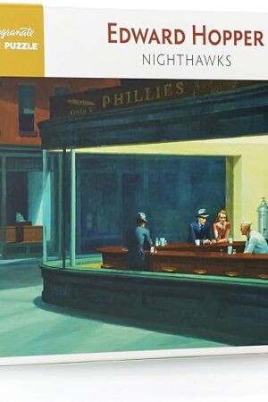 The Pomegranate 1000-Piece Jigsaw Puzzle for Adults, Edward Hopper's Nighthawks, Matte Finish, Snug Fit