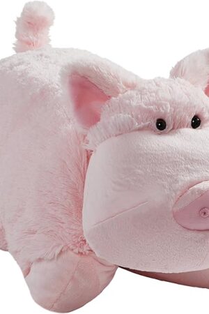 The Pillow Pets Originals, Wiggly Pig, 18" Stuffed Animal Plush Toy , White