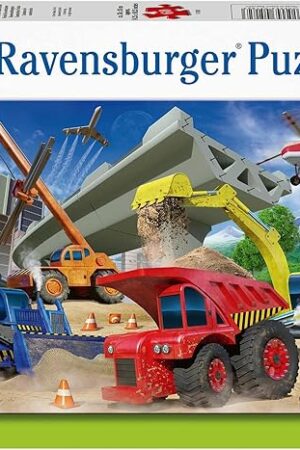 The Ravensburger Construction Trucks 60 Piece Jigsaw Puzzle for Kids - 05182 - Every Piece is Unique, Pieces Fit Together Perfectly