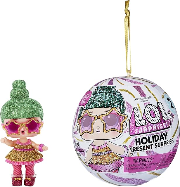 The L.O.L. Surprise! Holiday Supreme Doll Tinsel with 8 Surprises Including Collectible Holiday Doll, Shoes, and Accessories | Great Gift for Kids Ages 4+