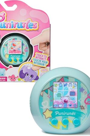 The Punirunes, Interactive Digital Toy with 55 Squishy Characters Inside, Reacts to Touch, Color Display, Kids Toys for Ages 5 and up