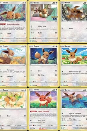 The Pokemon Eevee 9 Card Lot - Sun Moon Lost Thunder - 155/214-101/149
