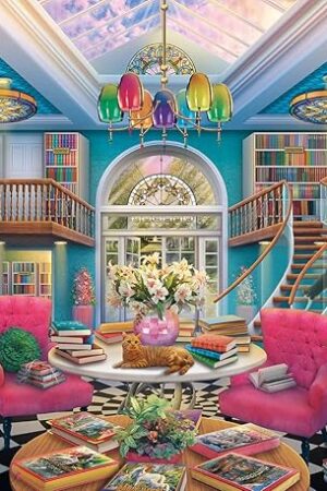 The Ravensburger The Book Palace - 1000 Piece Jigsaw Puzzle | Unique and Softclick Technology | Vibrant, Glare-Free Imagery | FSC-Certified Materials