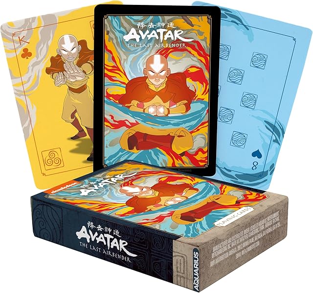 The AQUARIUS Avatar Playing Cards - Avatar: The Last Airbender Shaped Deck of Cards for Your Favorite Card Games - Officially Licensed The Office Merchandise & Collectibles