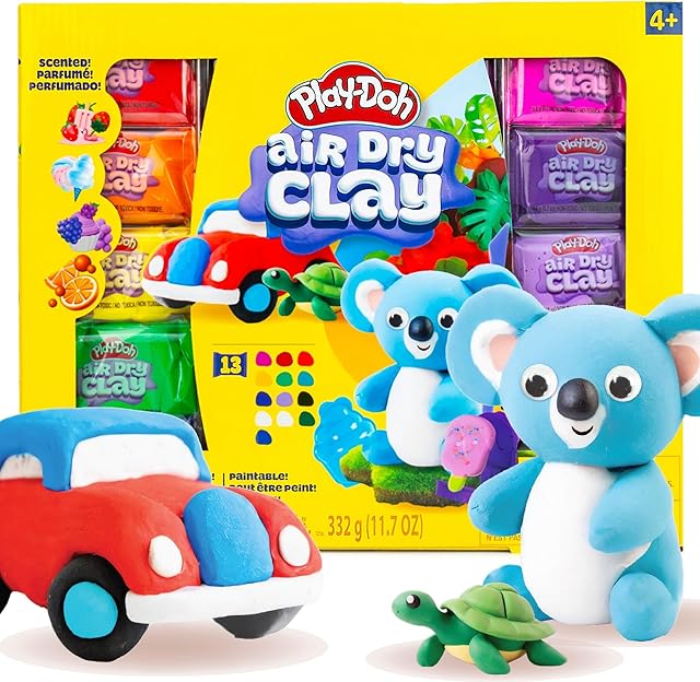 The Play-Doh Air-Dry Clay Scented Variety Pack, Air Dry Clay for Kids, Modeling Clay for Kids, Arts & Crafts Gift, Craft Supplies, Molding & Sculpting Clay