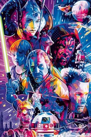 The Ravensburger Star Wars: The Phantom Menace 500 Piece Large Format Jigsaw Puzzle for Adults - 12001338 - Easy to See & Easy to Hold Large Pieces Fit Together Perfectly