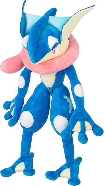 The Pokémon 12" Large Greninja Plush - Officially Licensed - Quality & Soft Stuffed Animal Toy - Add Greninja to Your Collection! - Great Gift for Kids, Boys, Girls & Fans of Pokemon