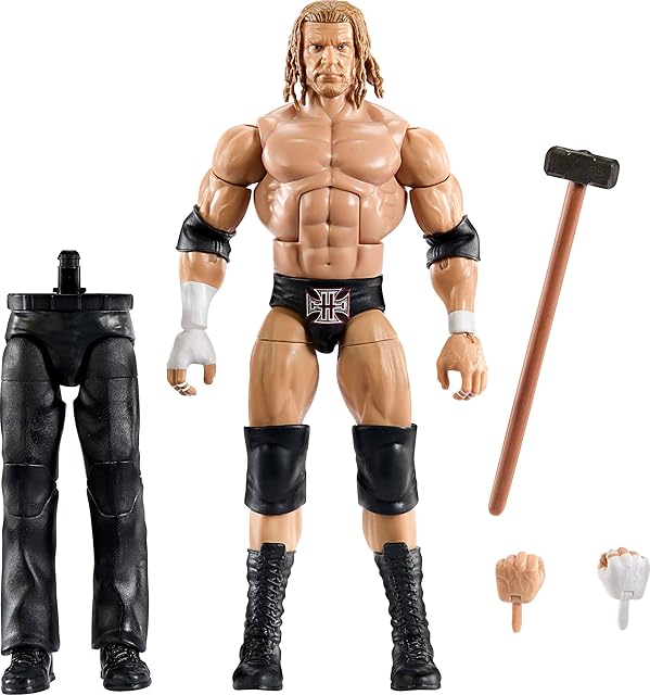 The Mattel WWE Elite Collection Action Figure & Accessories, Premium Live Event Triple H Set, SummerSlam with William Regal Build-A-Figure Parts