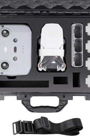 The Professional Mini 4K Hard Case, IP67 Waterproof Travel Shoulder Bag Compatible with DJI Mini 4K/2/2 SE Drone & Accessories