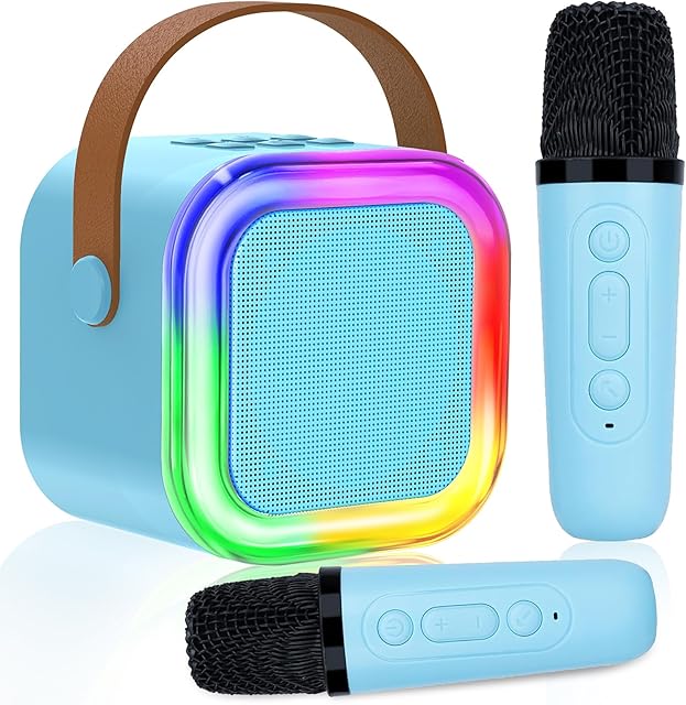 The Karaoke Machine for Kids, Toys for 3-12 Years Old Girls Gifts, Kids Karaoke Microphone Machine Toy, Best Fun Christmas Birthday Gifts for 5 6 7 8 9 10 11 Years Teens Girl Boys
