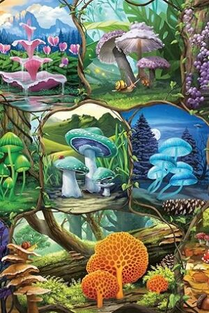 The Ravensburger Beautiful Mushrooms 1000 Piece Jigsaw Puzzle - Engaging Artful Design | Superior Interlocking Fit | Vibrant, Matte Finish | FSC-Certified Eco-Friendly Materials | Made in Germany