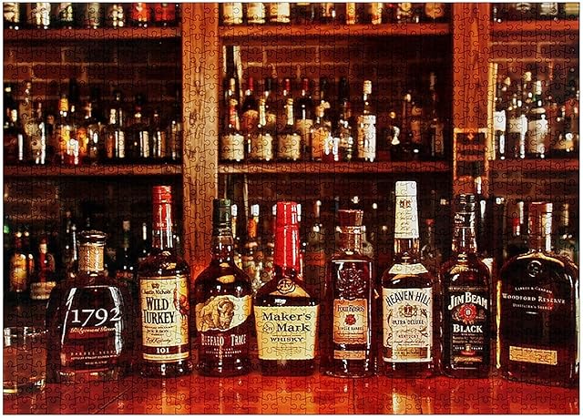 The Adult Puzzles, Whiskey Puzzles for Adults - 1000 Piece Jigsaw