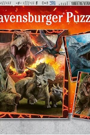 The Ravensburger Instinct to Hunt 3x49 Piece Jigsaw Puzzle Set for Kids - 08054 - Every Piece is Unique, Pieces Fit Together Perfectly