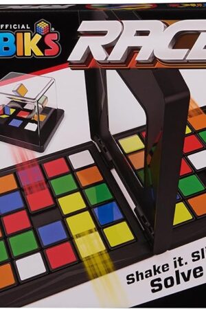 The Rubik’s Cube, Rubik's Race, Classic Fast-Paced Puzzle Strategy Sequence Board Game, Problem-Solving Brain Teaser, Color-Matching Game, 2 Players, Packaging May Vary, for Adults & Kids Ages 7 & Up