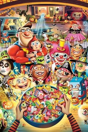 The Ravensburger Trick or Treat by Dean Macadam 1000 Piece Jigsaw Puzzle for Adults - 12001348 - Handcrafted Tooling, Made in Germany, Every Piece Fits Together Perfectly