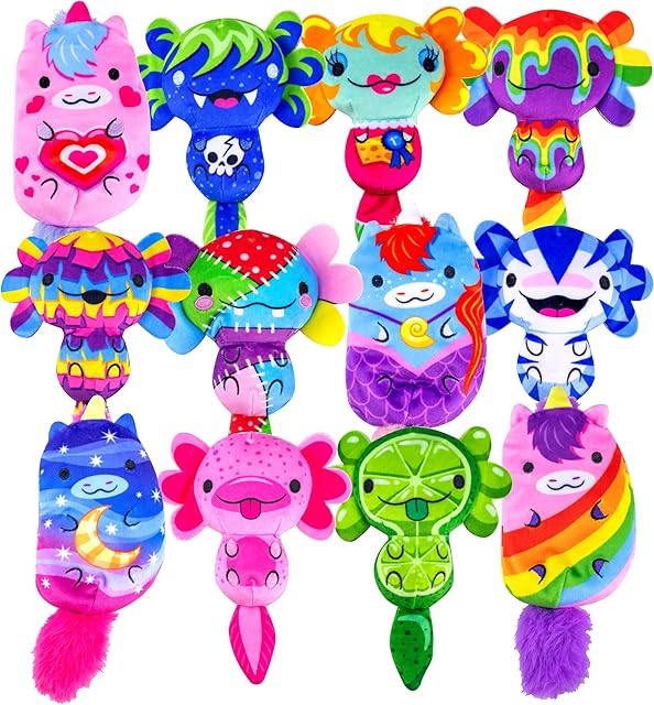 The Axolotls vs Unicorns Plushies - Series A 3-Pack Mystery Bags | Super Soft 4" Bean-Filled Plush Collectibles | Perfect for Kids, Teens, & Collectors (Characters Will Vary)