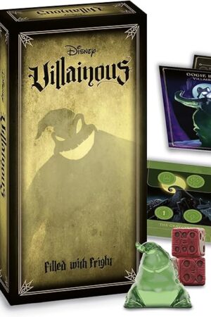 The Ravensburger Disney Villainous Filled with Fright - Strategy Board Game - Join Oogie Boogie, Lock, Jack Skellington, and More - The Latest Villainous Expansion - Award-Winning Line - Ages 10+