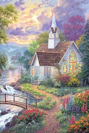 The RoseArt - Abraham Hunter - Light Unto My Path - 1000 Piece Jigsaw Puzzle for Adults
