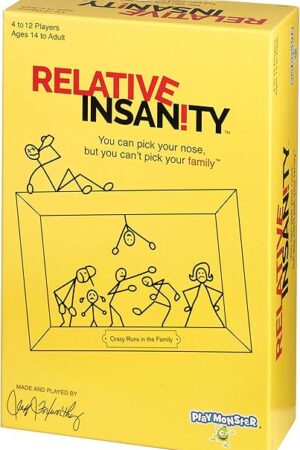 The Relative Insanity, Card Games - Family Games Night, Kids Games, Laugh Till You Drop Card Games for Adults, Travel Games, Fun, Kid Games, Designed by Comedian Jeff Foxworthy, Multi-Player, Ages 14+