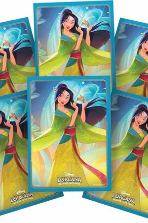The Ravensburger Disney Lorcana TCG Card Sleeve Pack – Mulan: Considerate Diplomat | 65 Protective Sleeves for TCG Decks | Ages 8+