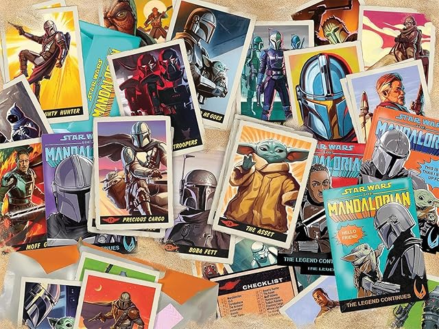 The Buffalo Games - Star Wars - The Mandalorian Trading Card Expansion Pack - 400 Piece Jigsaw Puzzle for Families -Challenging Puzzle Perfect for Game Nights - Size is 21.25 x 15.00
