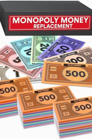 The Play Money Compatible for Monoply Money 60 Each Bill Denomination, Mixed Colors: $1, $5, $10, $20, $50, $100, and $500 (3 Set)