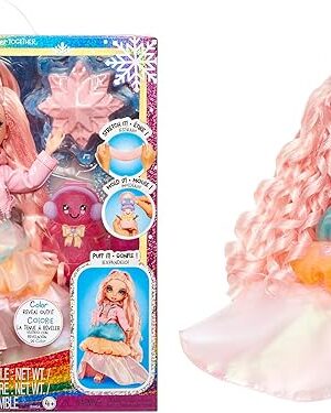 The Rainbow High Winter Wonderland Bella - Pink 11? Fashion Doll with Magic Snow Hidden in Fashion That Puffs Up with Water, and Snowman Kit, Great Gift for Kids 4-12 Years Old