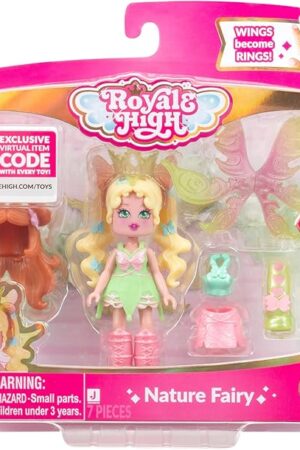 The Royale High 3? Nature Fairy Fashion Doll - 1 Figure with 9 Fashion Accessories - Virtual Item Code Included - Series 1 - Ages 5+