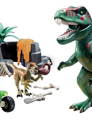 The Playmobil Explorer Quad with T-Rex