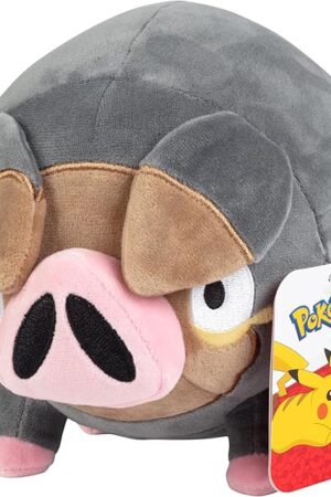The Pokemon 8" Lechonk Plush - Officially Licensed - Scarlet and Violet Figure - Authentic Quality Soft Stuffed Animal Toy - Holiday Christmas Stocking Stuffer Gift for Kids, Boys, Girls - 2+