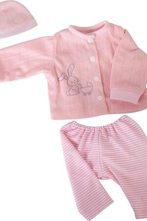 The Reborn Baby Dolls Clothes Lovely Newborn Doll Clothes with Pink Hat 17-22 Inches Newborn Girl Outfits and Accessories for Reborn Baby Dolls Girl